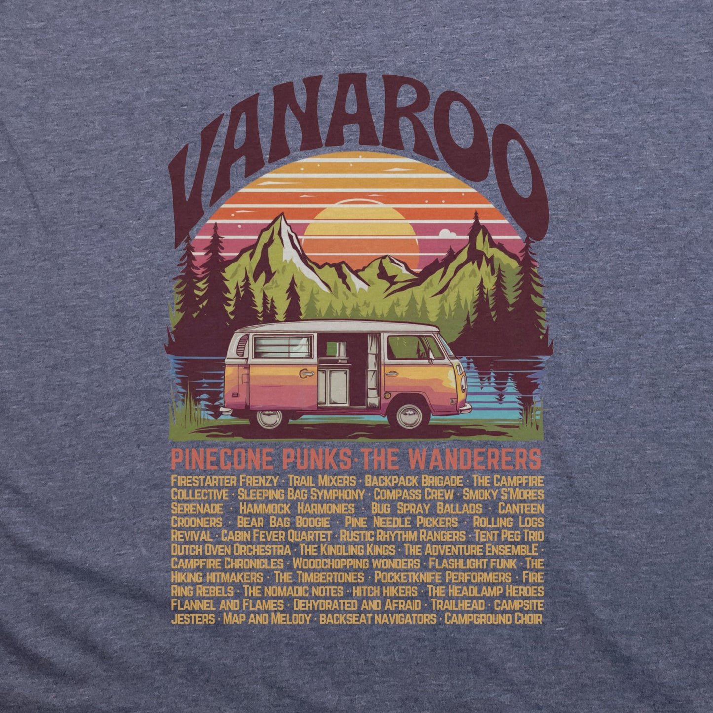 Vanaroo Tour T-Shirt Adventure and Outdoors Themed T-Shirt