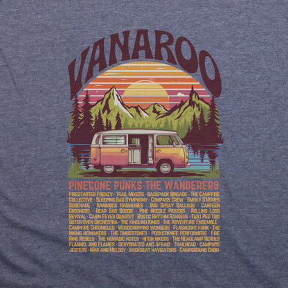 Vanaroo Tour T-Shirt Adventure and Outdoors Themed T-Shirt