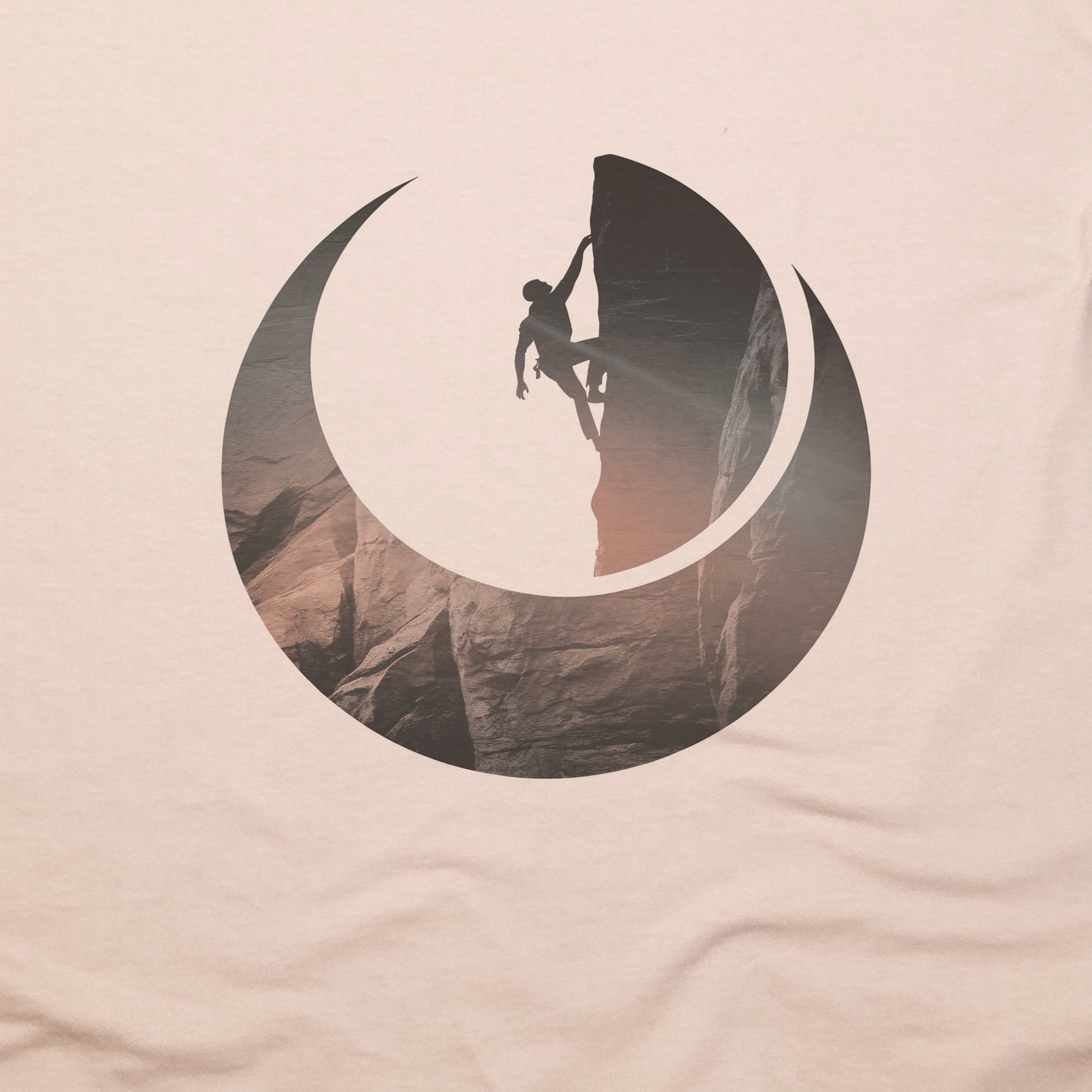 Rock Climber Silhouette T-Shirt Adventure and Outdoors Themed T-Shirt
