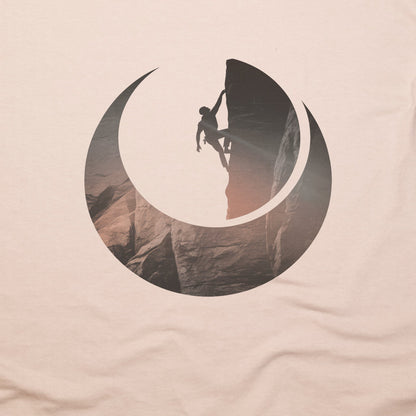 Rock Climber Silhouette T-Shirt Adventure and Outdoors Themed T-Shirt