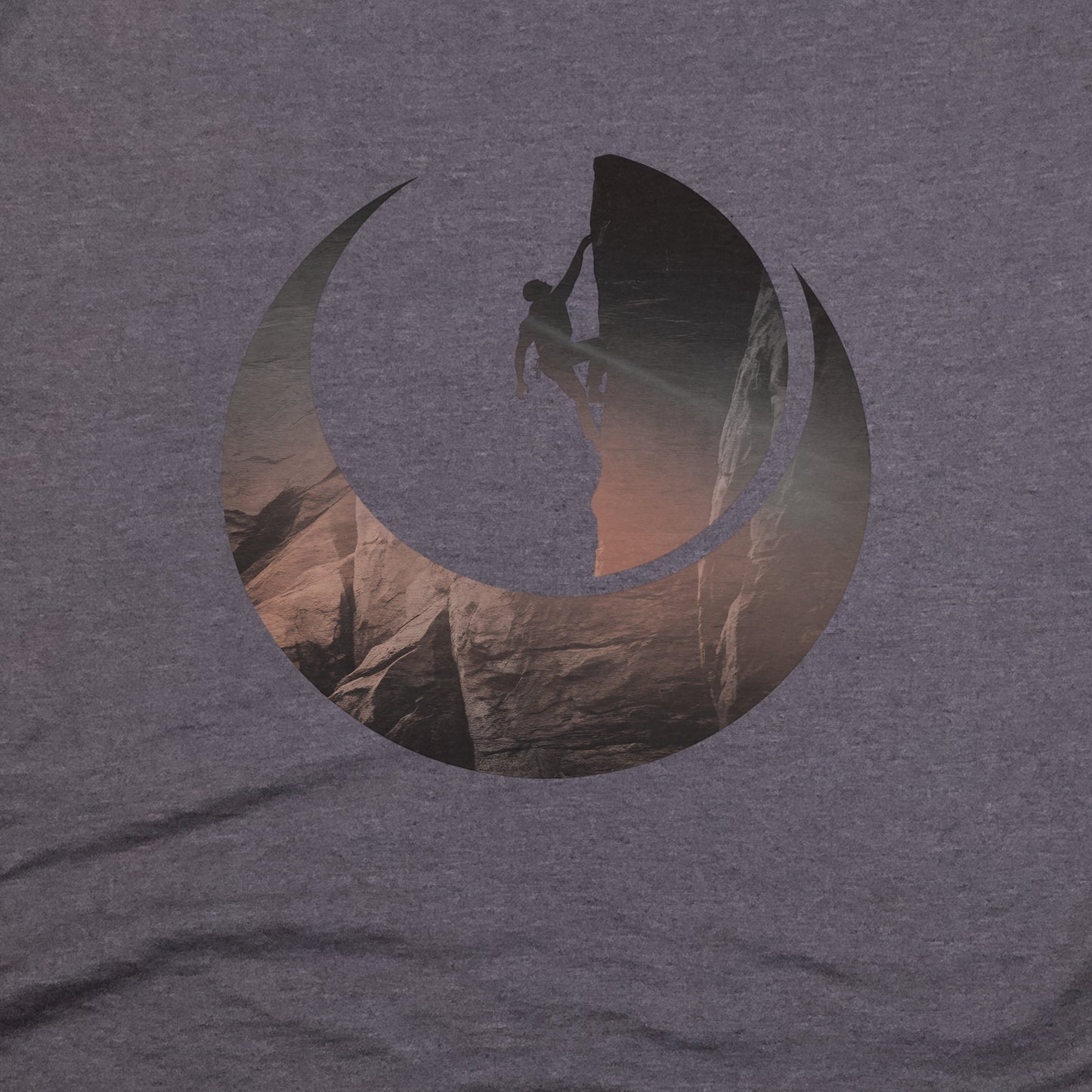 Rock Climber Silhouette T-Shirt Adventure and Outdoors Themed T-Shirt