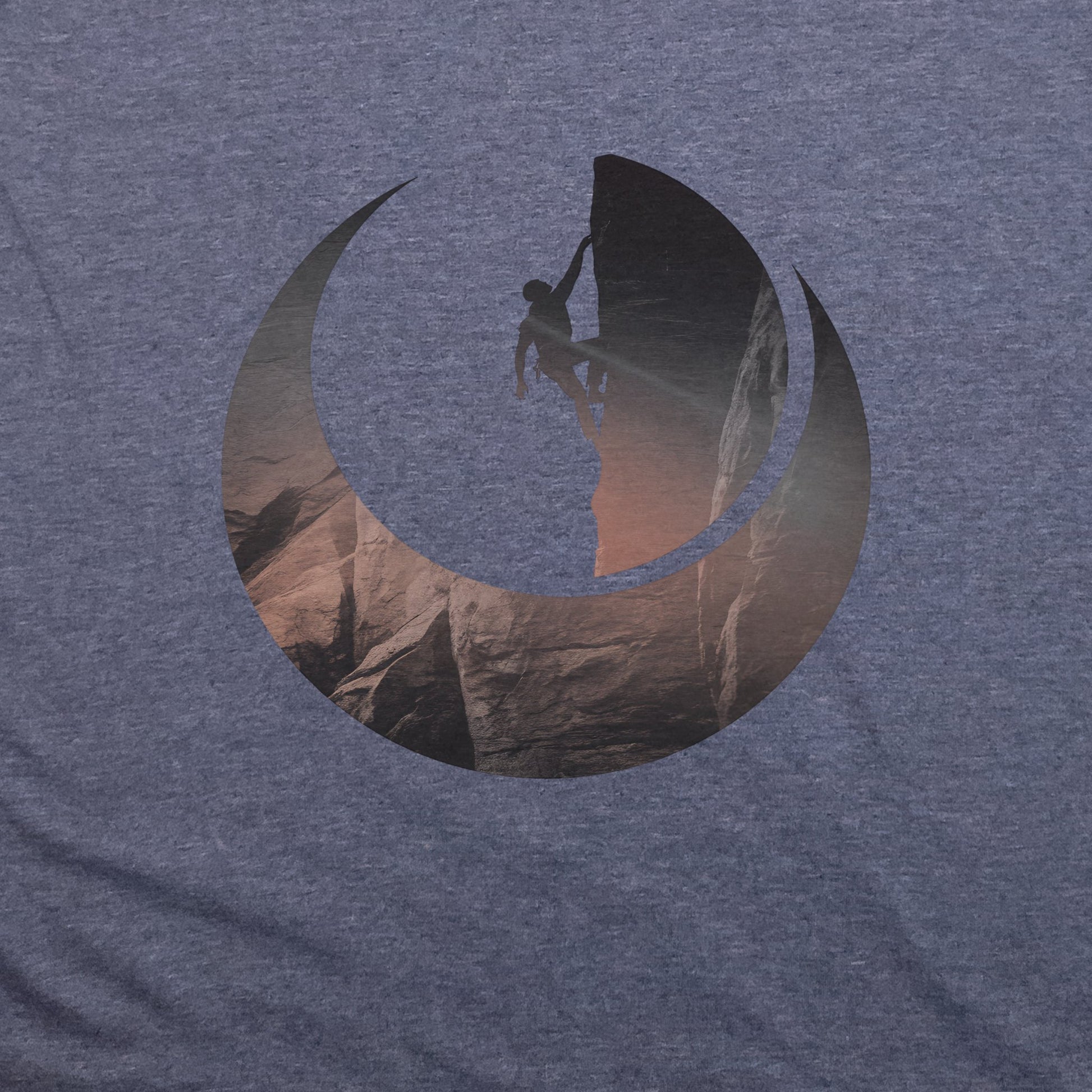 Rock Climber Silhouette T-Shirt Adventure and Outdoors Themed T-Shirt