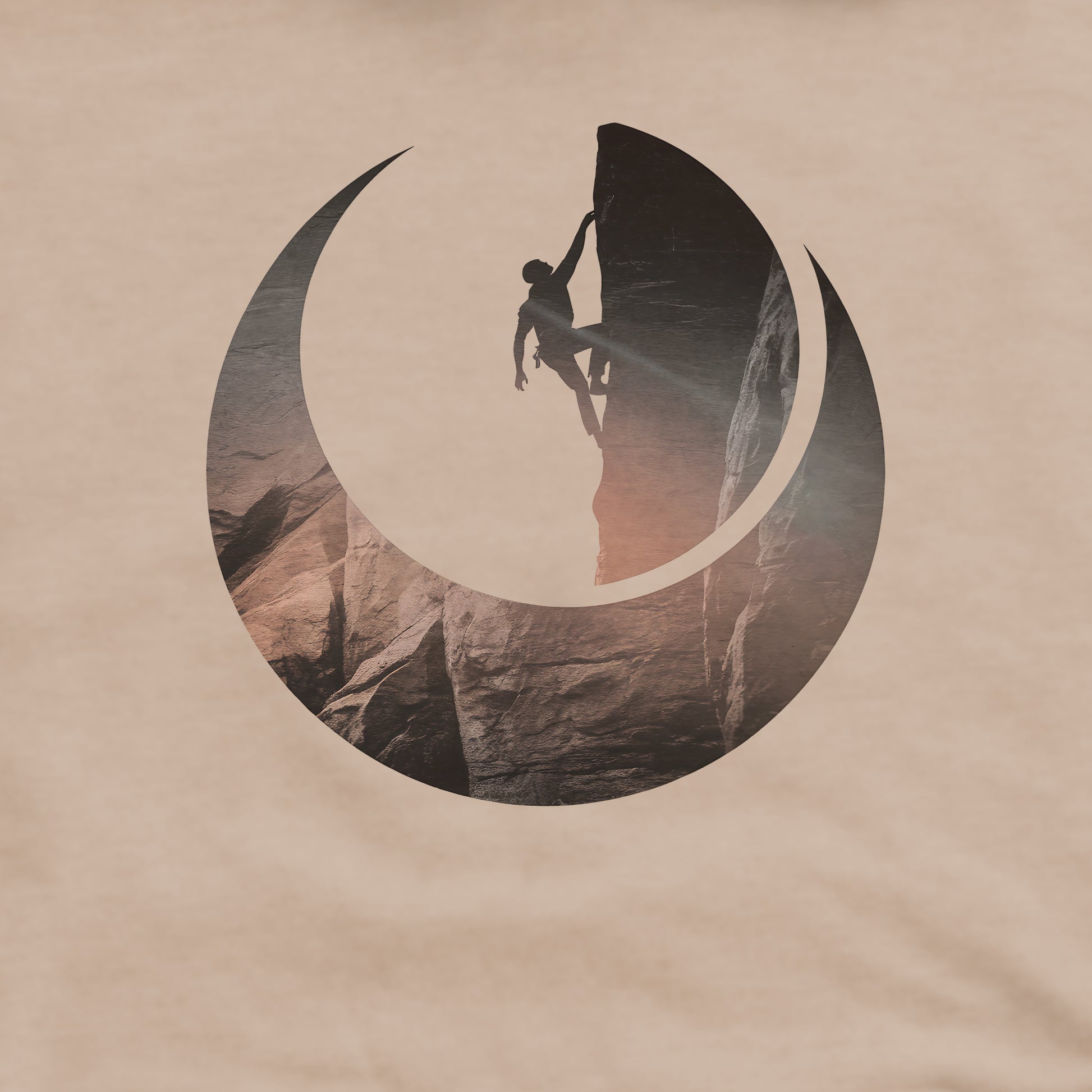 Rock Climber Silhouette Crewneck Sweatshirt Adventure and Outdoors Themed Sweatshirt