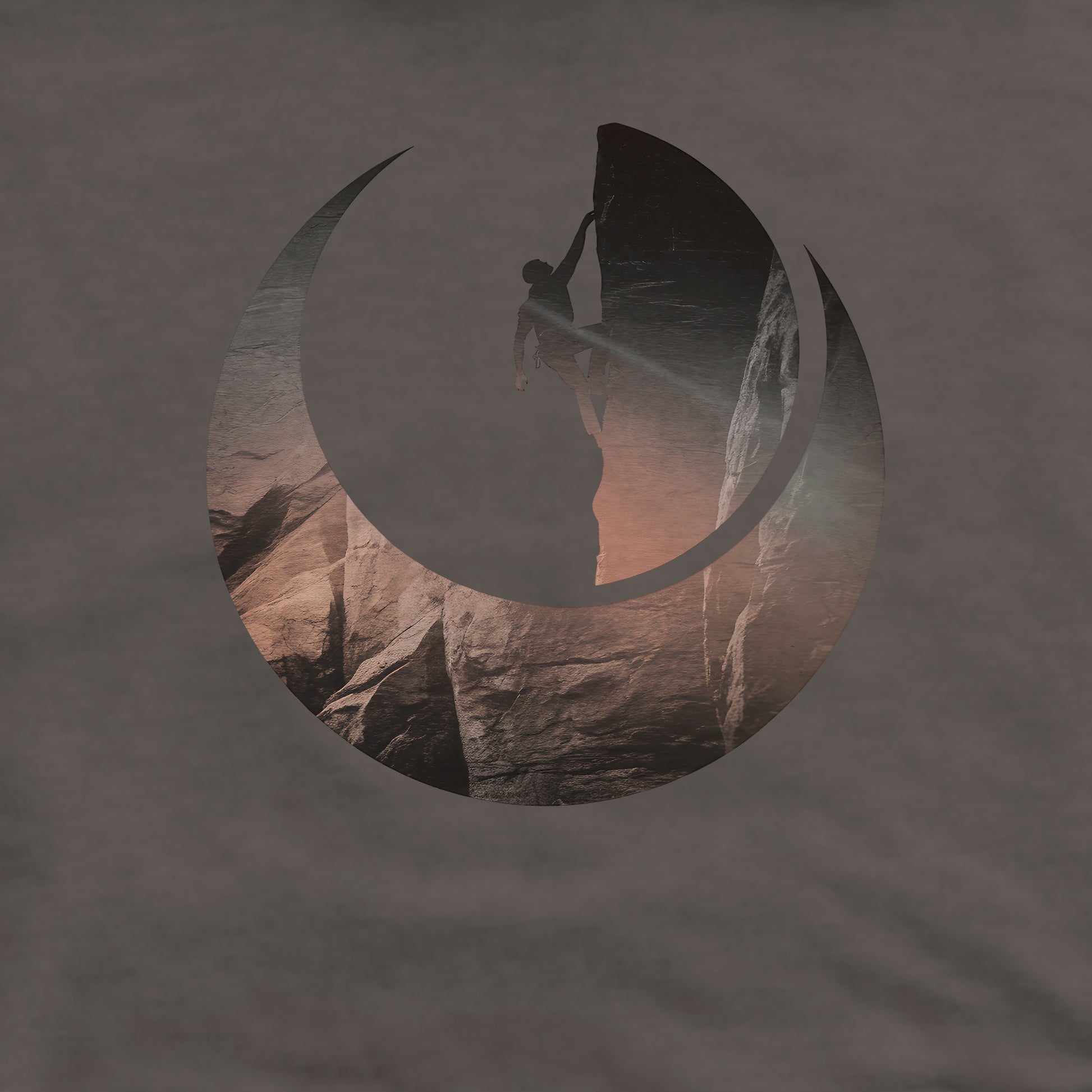 Rock Climber Silhouette Crewneck Sweatshirt Adventure and Outdoors Themed Sweatshirt