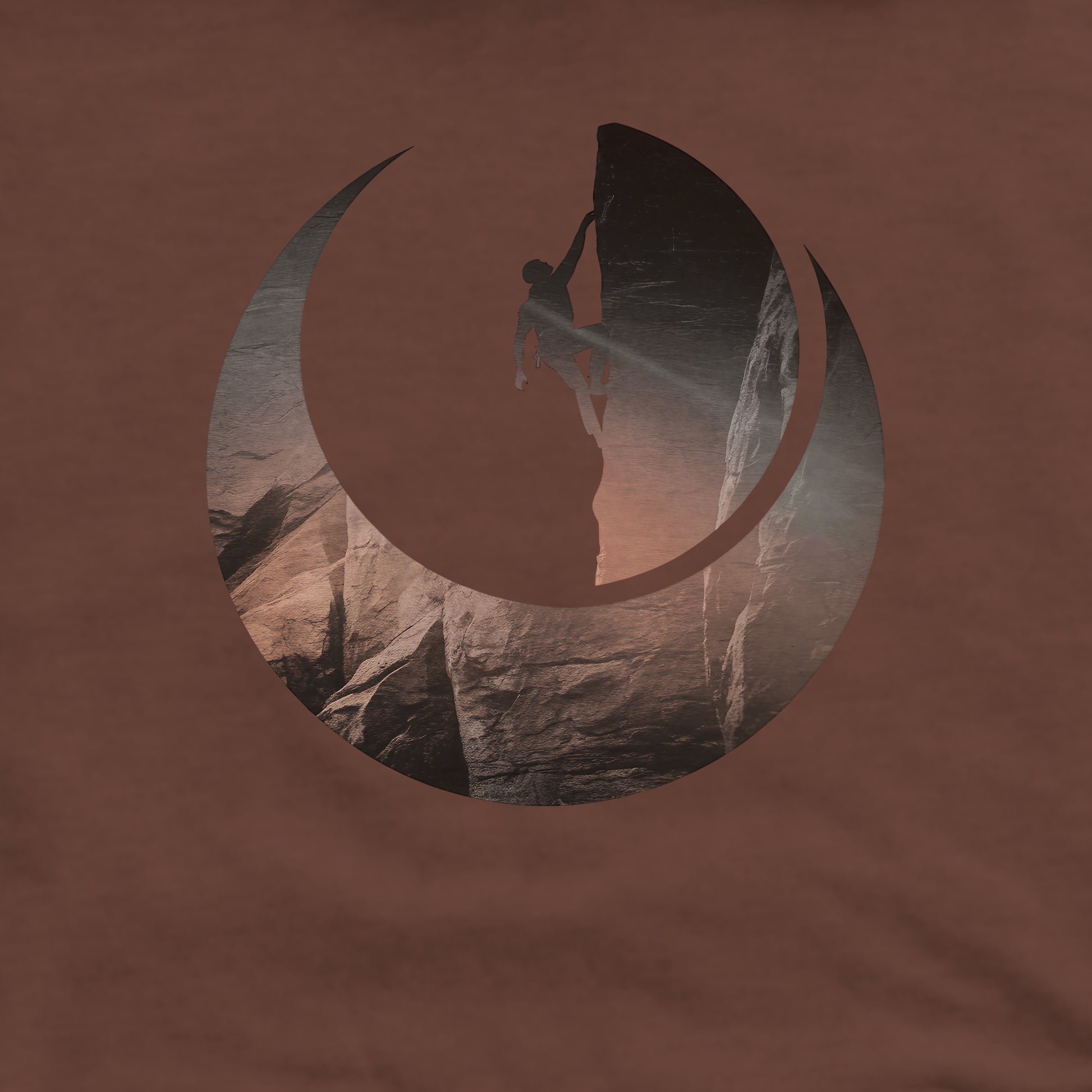 Rock Climber Silhouette Crewneck Sweatshirt Adventure and Outdoors Themed Sweatshirt