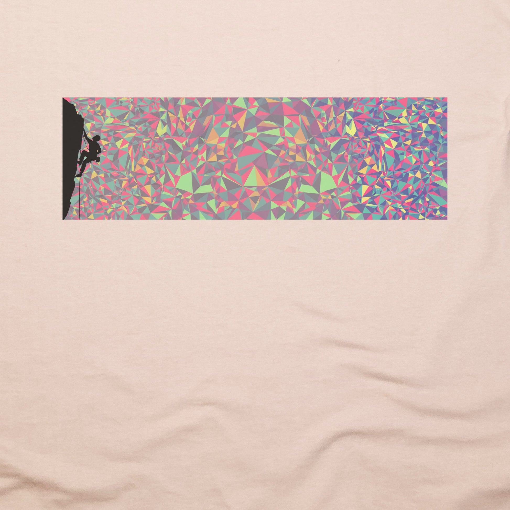 Climbing Mosaic T-Shirt Adventure and Outdoors Themed T-Shirt