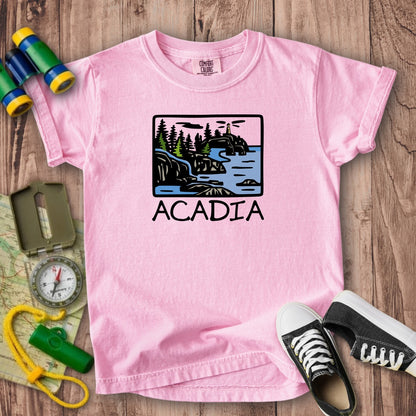Acadia National Park Kids Cotton T-Shirt