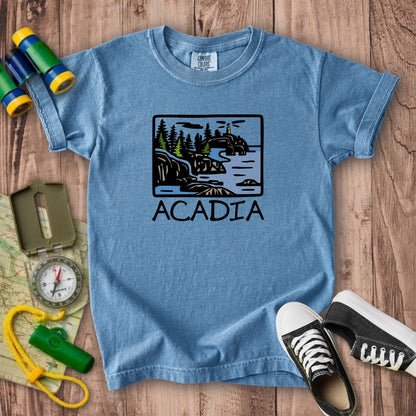 Acadia National Park Kids Cotton T-Shirt