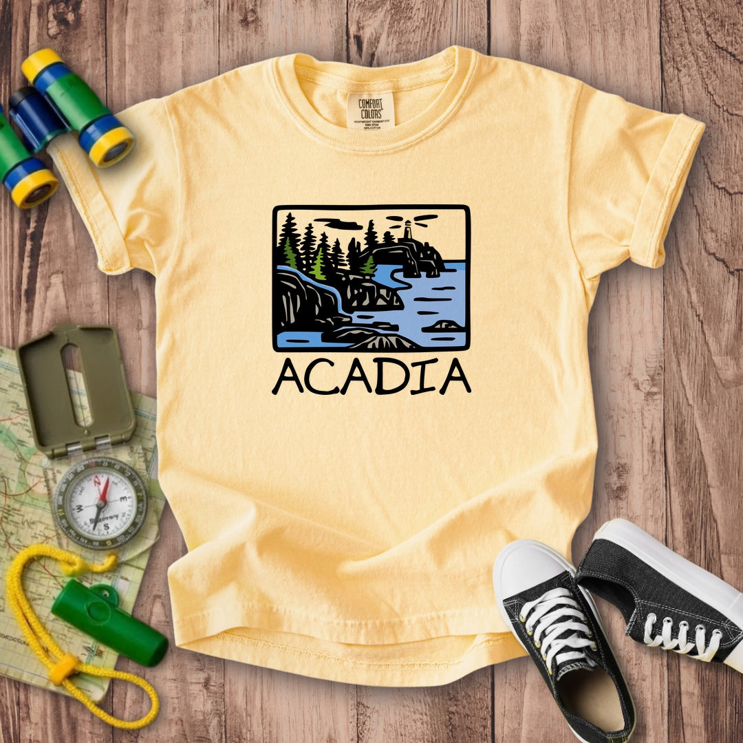 Acadia National Park Kids Cotton T-Shirt