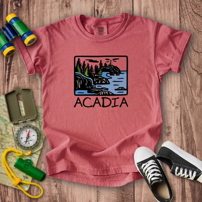 Acadia National Park Kids Cotton T-Shirt