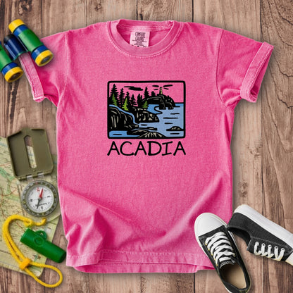 Acadia National Park Kids Cotton T-Shirt