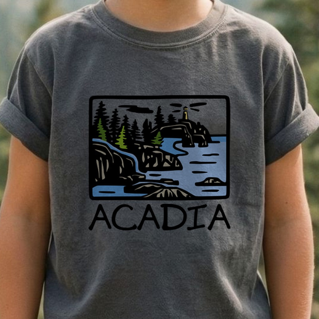 Acadia National Park Kids Cotton T-Shirt