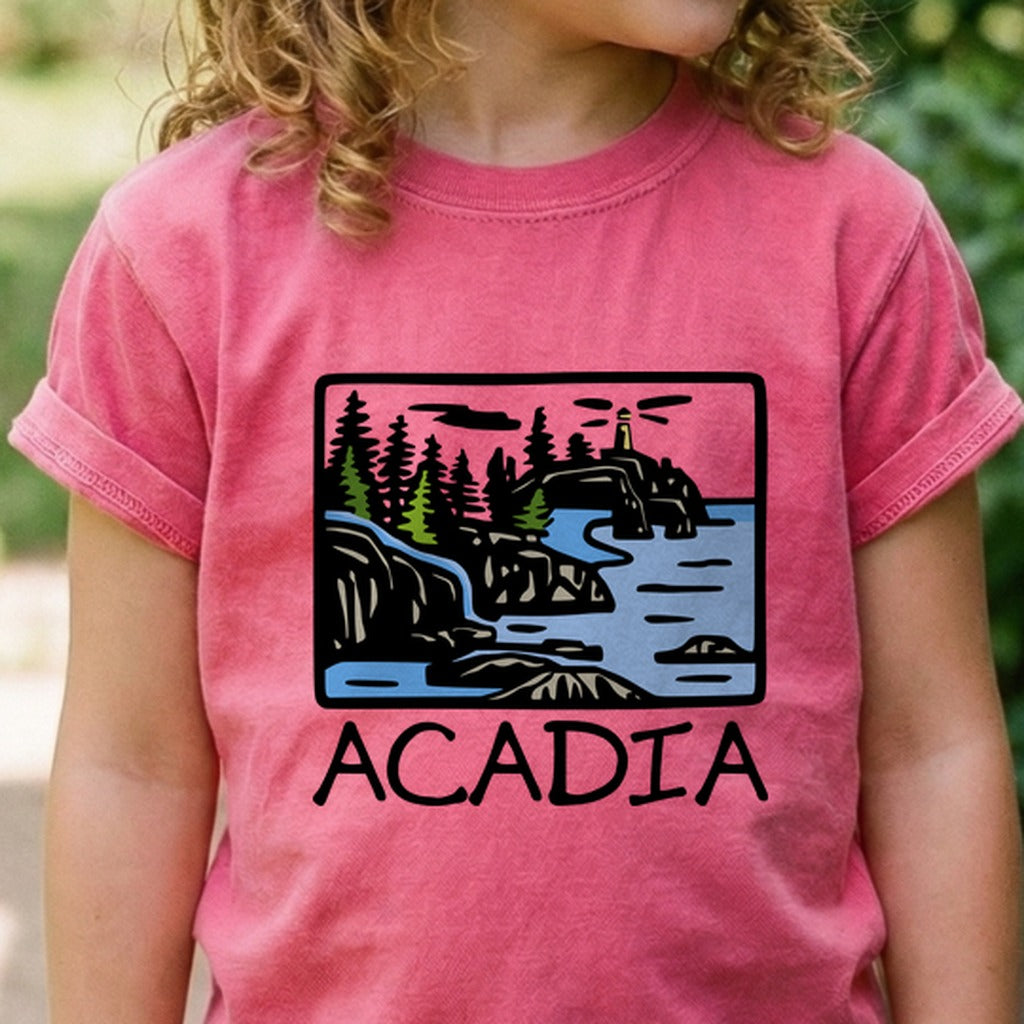 Acadia National Park Kids Cotton T-Shirt