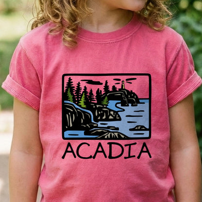 Acadia National Park Kids Cotton T-Shirt