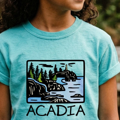 Acadia National Park Kids Cotton T-Shirt