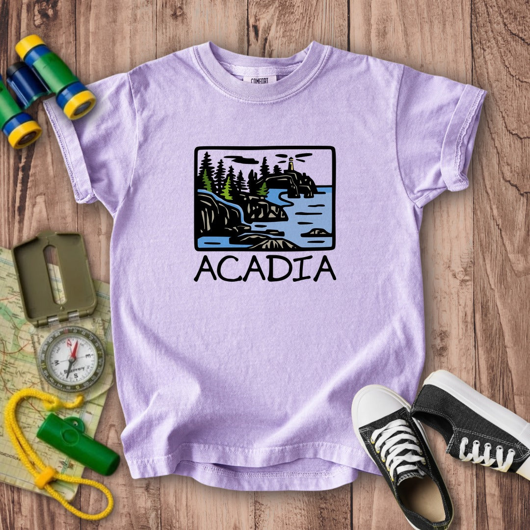Acadia National Park Kids Cotton T-Shirt