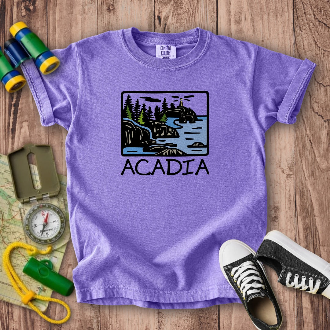 Acadia National Park Kids Cotton T-Shirt