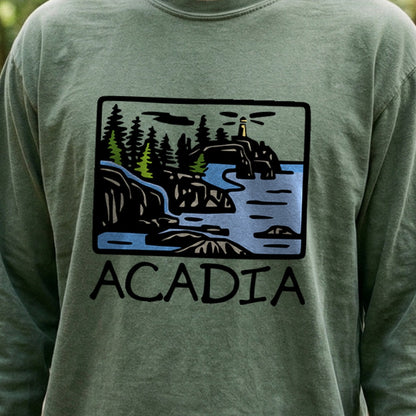Acadia National Park Cotton Long Sleeve