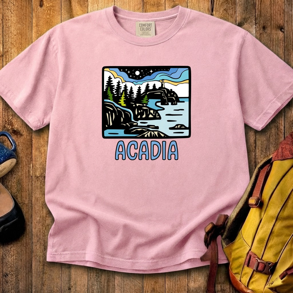 Acadia at Night Cotton T-Shirt