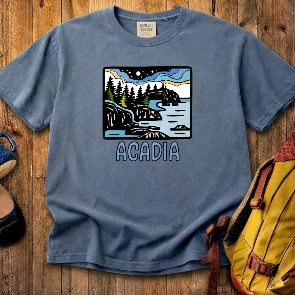 Acadia at Night Cotton T-Shirt