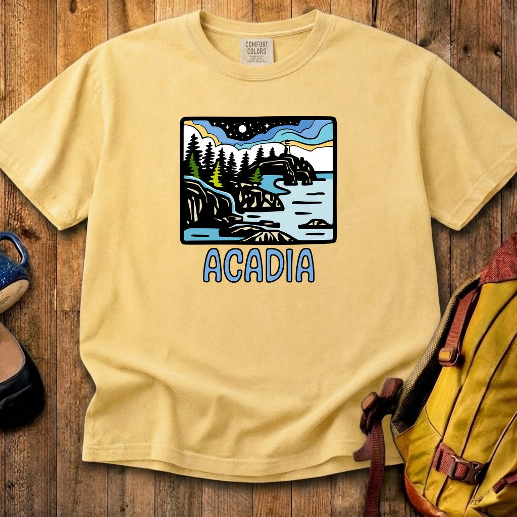 Acadia at Night Cotton T-Shirt