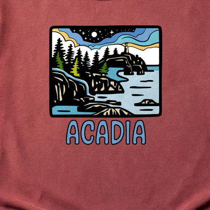 Acadia at Night Cotton T-Shirt