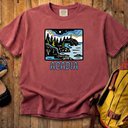 Acadia at Night Cotton T-Shirt