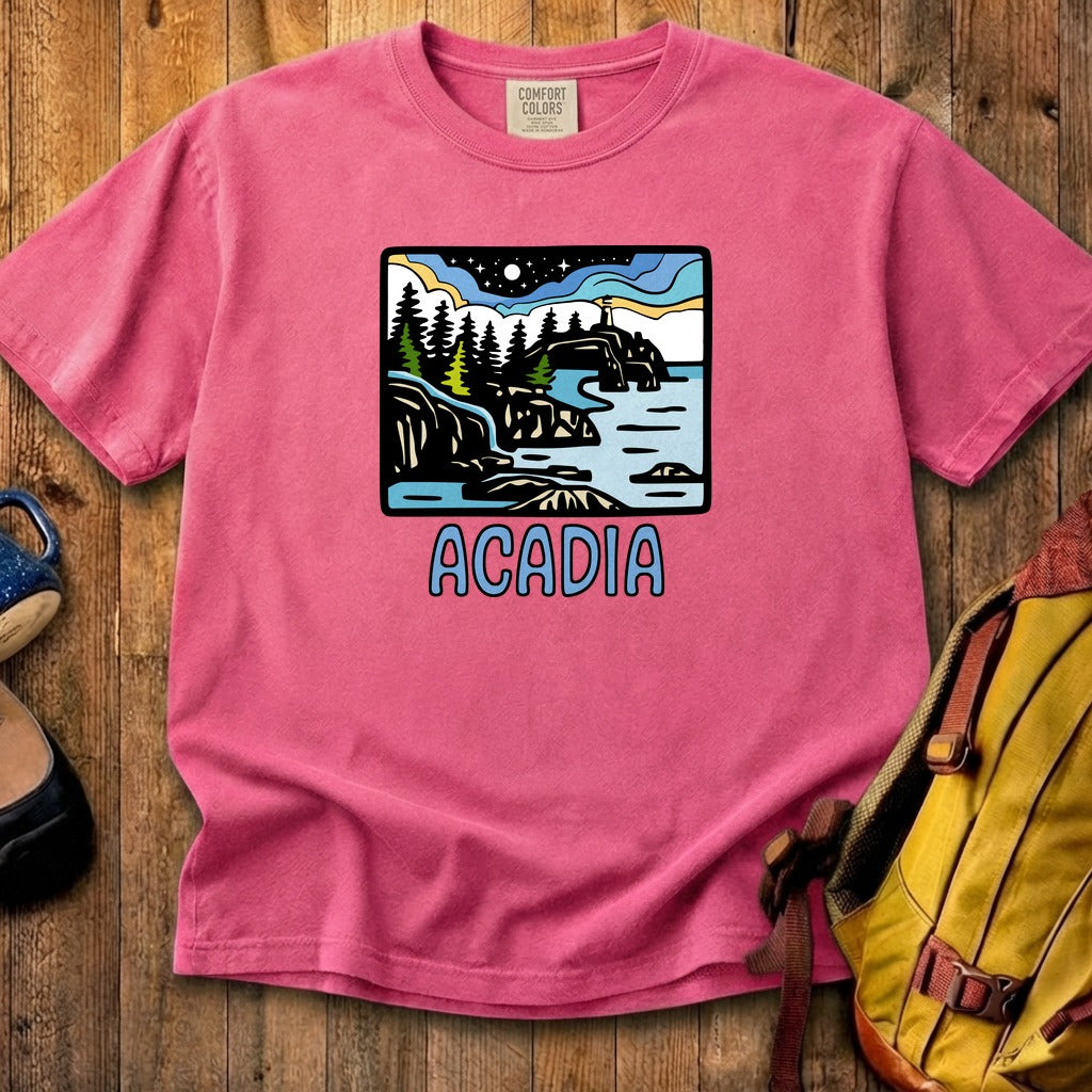 Acadia at Night Cotton T-Shirt