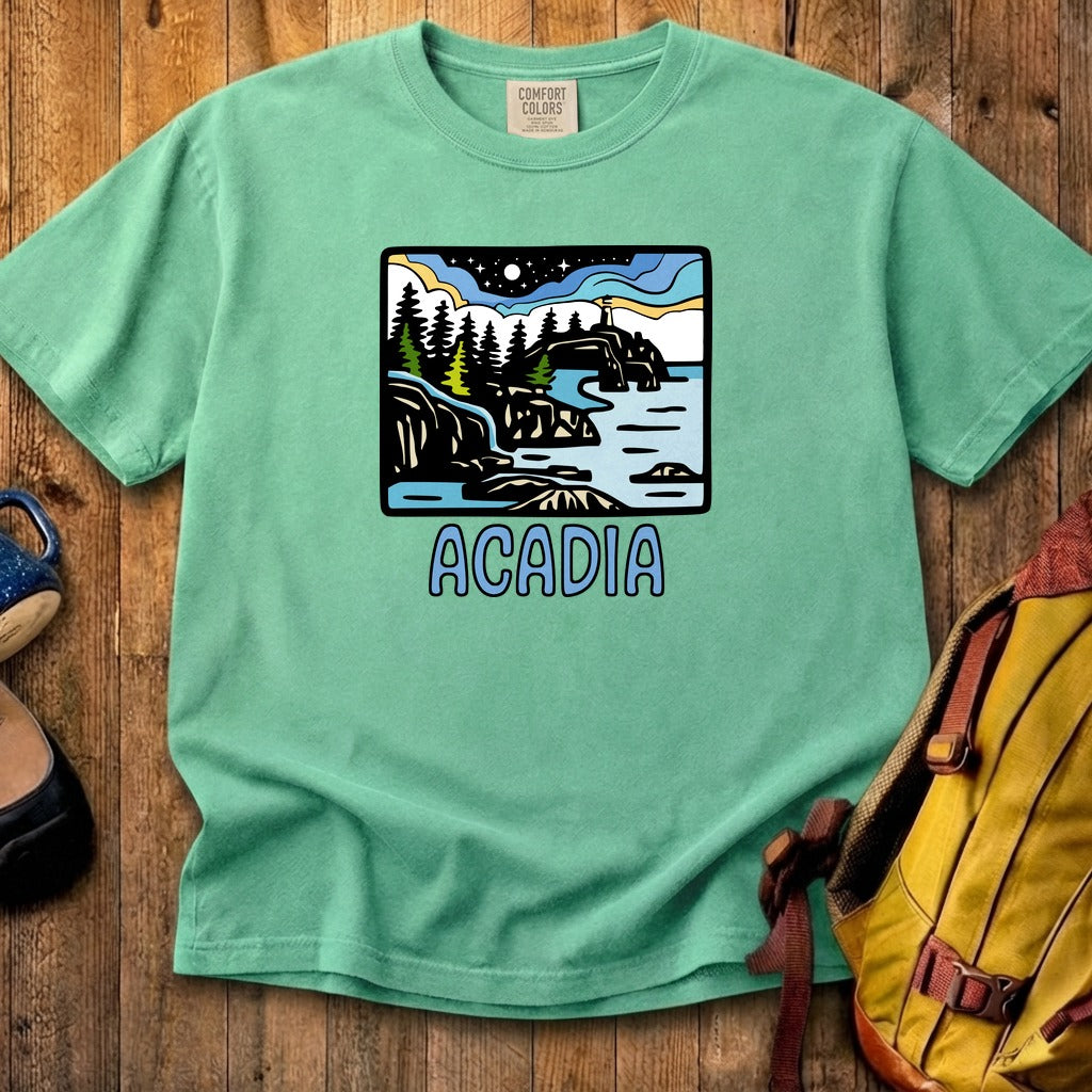Acadia at Night Cotton T-Shirt