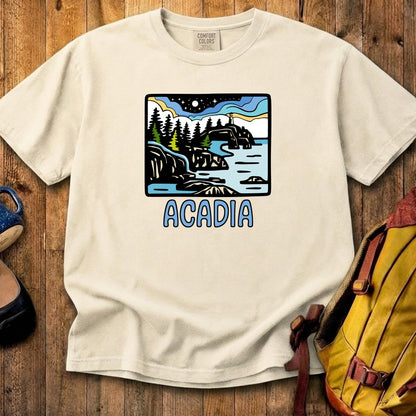 Acadia at Night Cotton T-Shirt