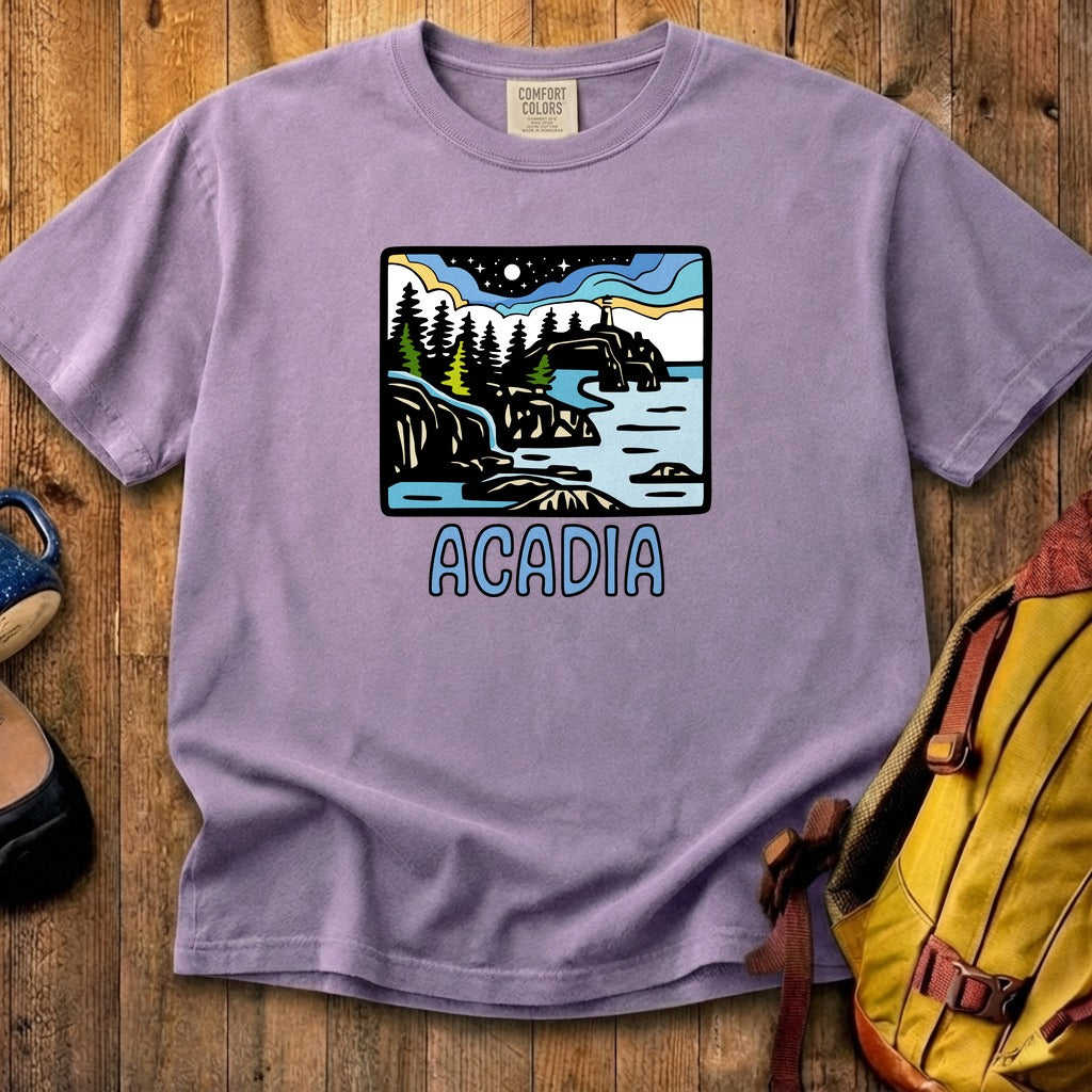 Acadia at Night Cotton T-Shirt