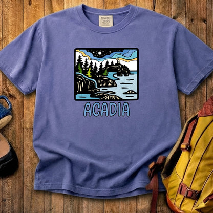 Acadia at Night Cotton T-Shirt