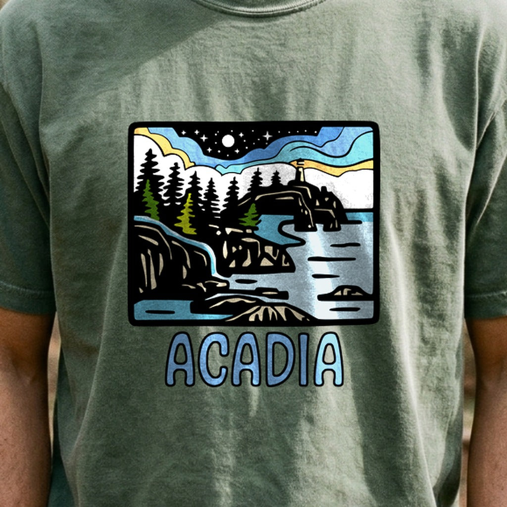 Acadia at Night Cotton T-Shirt