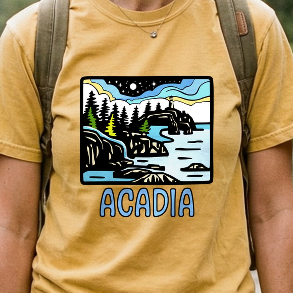 Acadia at Night Cotton T-Shirt