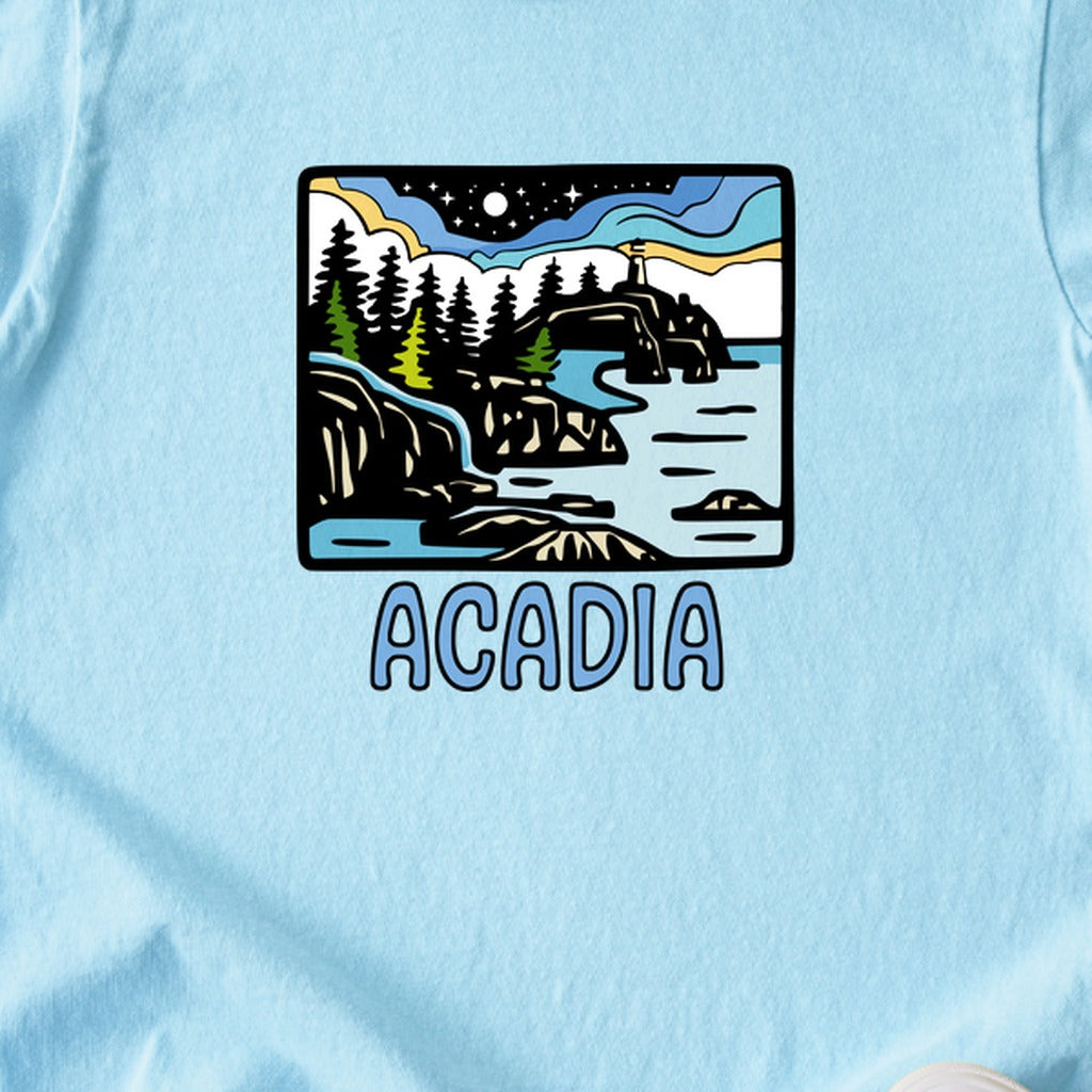 Acadia at Night Kids Cotton T-Shirt