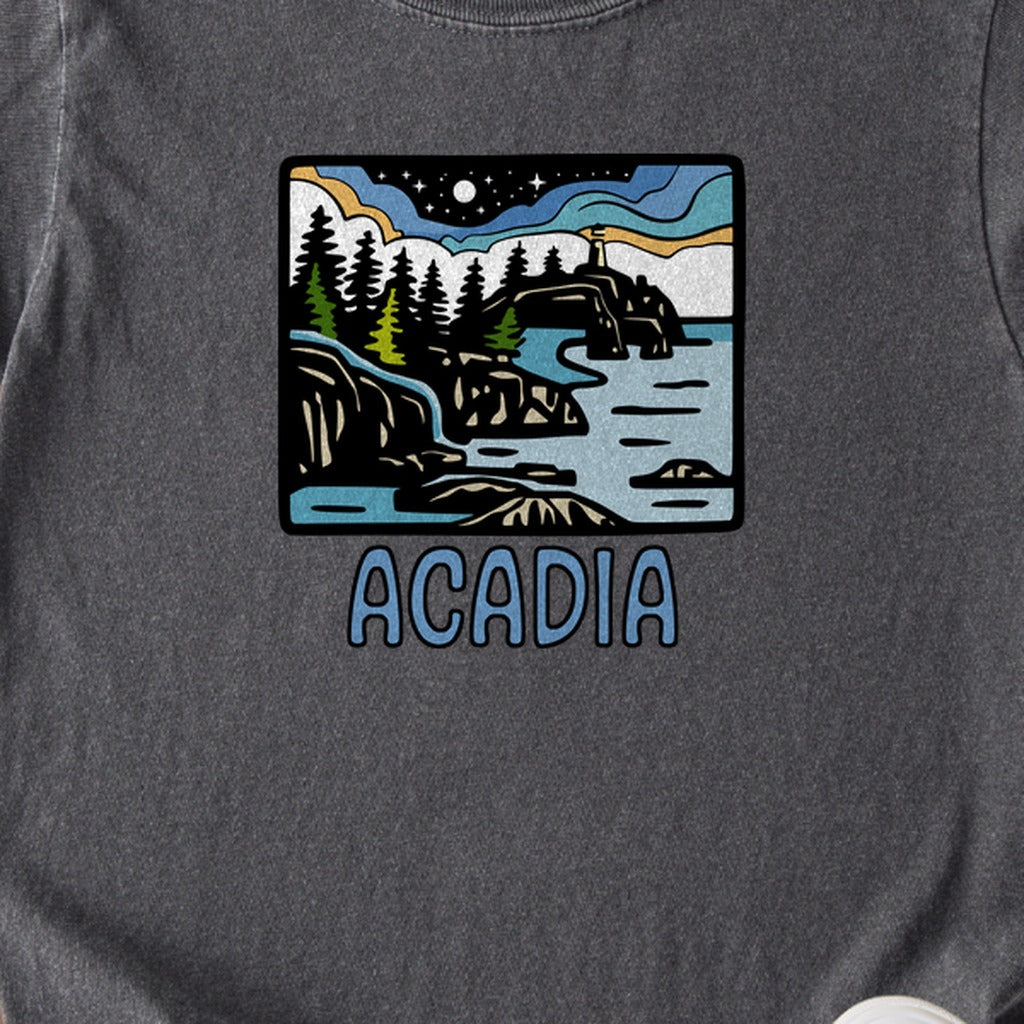 Acadia at Night Kids Cotton T-Shirt