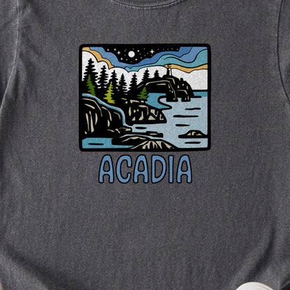 Acadia at Night Kids Cotton T-Shirt