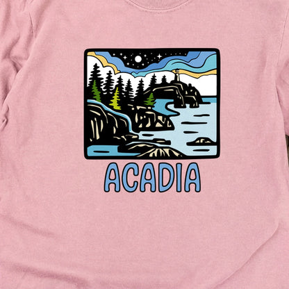 Acadia at Night Cotton Long Sleeve