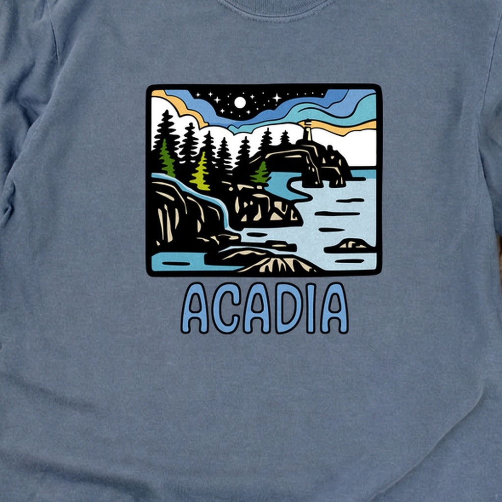 Acadia at Night Cotton Long Sleeve