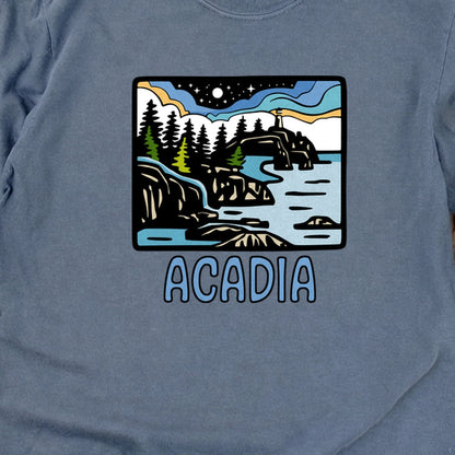 Acadia at Night Cotton Long Sleeve