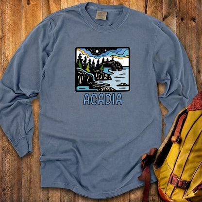 Acadia at Night Cotton Long Sleeve
