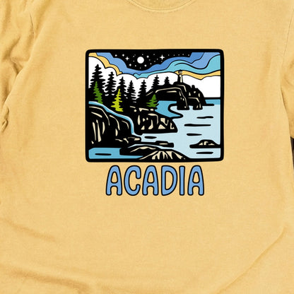 Acadia at Night Cotton Long Sleeve