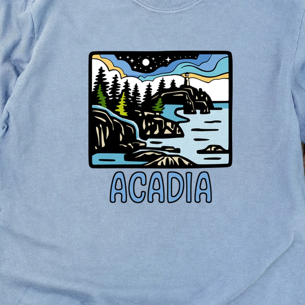 Acadia at Night Cotton Long Sleeve