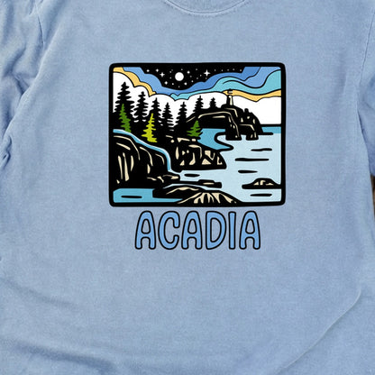 Acadia at Night Cotton Long Sleeve