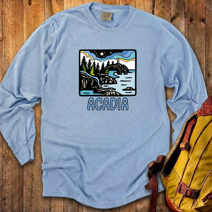 Acadia at Night Cotton Long Sleeve