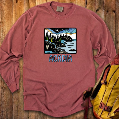 Acadia at Night Cotton Long Sleeve