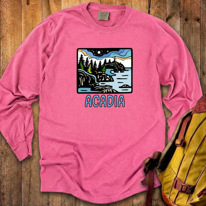 Acadia at Night Cotton Long Sleeve