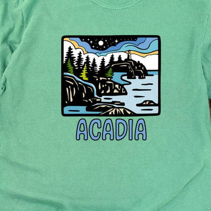 Acadia at Night Cotton Long Sleeve