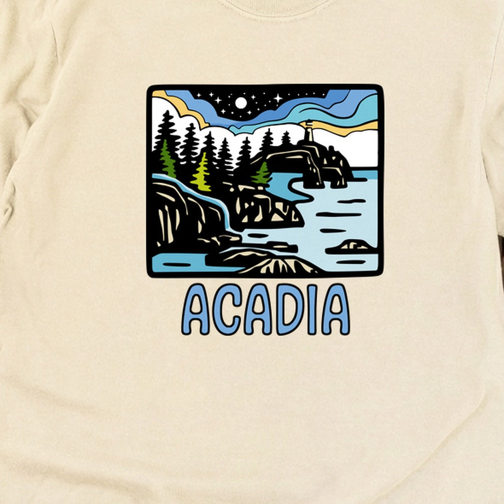 Acadia at Night Cotton Long Sleeve