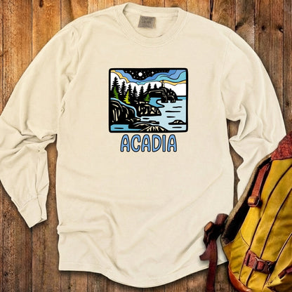 Acadia at Night Cotton Long Sleeve